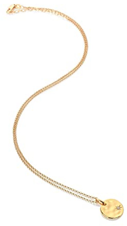 Hot Diamonds x Golden Edit Sterling Silver Lunar Pendant | 18ct Gold | Handset with a Real Diamond