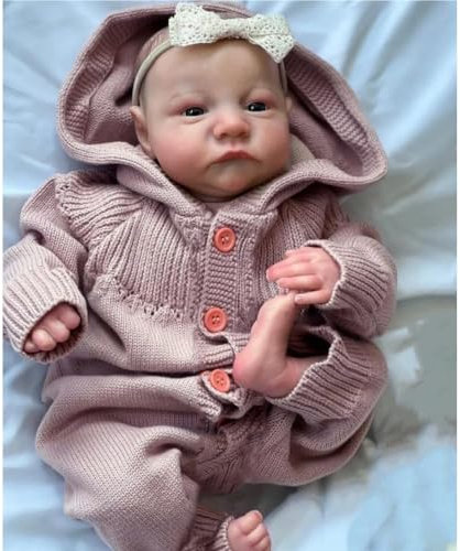 Bambole Reborn Femmina 45CM Bambole che Sembrano Vere Newborn Bambola Bambole in Silicone Bambole Reborn Silicone
