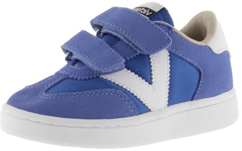 victoria Low-Top Unisex Millas Nylon & Passende Spaltlederteile & Klettverschlüsse 1118105 für Kinder Azul 34