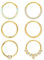 Diamday 6 Stück Nasenpiercing Ring Septum Ring Chirurgenstahl für Damen Herren Helix Tragus Nasenring Ohr Piercing Lippenringe Conch Knorpel Daith Septum Piercing Schmuck 8mm 10mm 16G 18G