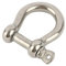 D Bow Ring Shackle Locks, 304 Stainless Steel D Ring, Screw Pin Anchor Shackle for Traction Steel Wire, Heavy Duty Construction, Rigging, Vehicle Recovery, Hauling, Tie Downs, Hanging (M22-1 Pcs)