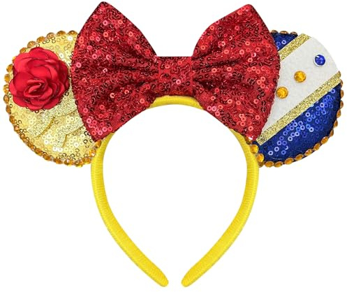 Bmobuo Flower Mouse Ears Headband