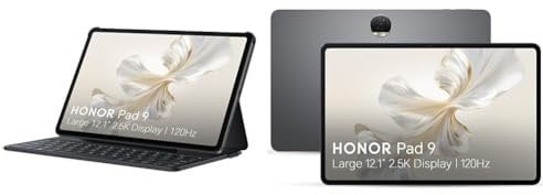 HONOR Pad 9, 12.1-inch Wi-Fi Tablet, 8GB+256GB, 120Hz 2.5K Eye Protection Display & Pad 9, 12.1-inch Wi-Fi Tablet, 8GB+256GB, 120Hz 2.5K Eye Protection Display, 8 Speakers, Android 13, Space Grey