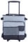 43L enfriador grande con ruedas y tirones, refrigerador de playa portátil gris con ruedas Impermeables para acampar suave para acampar - refrigerador enrollador colapsible Cart de bolsillo de bolsi