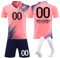 LILIHOT Trikot Personalisiert Kinder Trikot Deutschland Shorts Trikot Set Fanshirt Deutschland Fussball Trikot Individuelles Trikot Em Trikot Trikot Personalisiert(#F Pink)