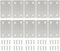 Metal Brackets，Mending Plates for Wood，10pcs Flat Brackets with 40pcs Stainless Screws for Fixing Wood Furniture Tables Chairs Door Window Bookshelves etc (bracket-Square-10pcs)