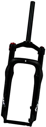 Snow Bike Suspension Fork 20×4.0 Spread 135mm mountain bike Bike Fat Air Fork Travel 100mm Air Suspension Fork 1-1/8 Disc Brake QR For 4.0 Tire For Beach Snow Bike E-Bike