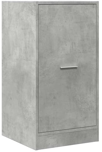 vidaXL Armadietto da Farmacia Grigio Cemento 40x41x77,5 cm Truciolato