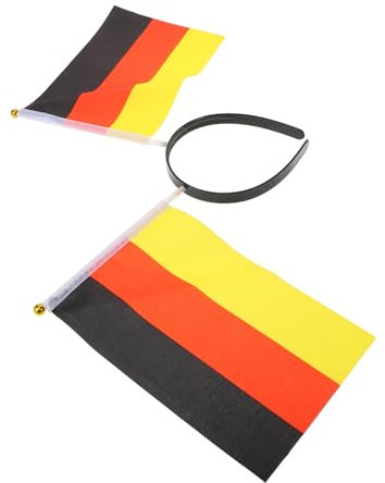 BIUDECO Deutschland Flagge Haarband Urlaubshaarband Mit Deutschlandflagge Dekorative Haarspange Frühlingsstirnband Kopfdeko Mit Deutschlandflagge Stirnband Haarschmuck