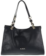 Pierre Cardin Schultertasche für Damen aus echtem Leder Made in Italy 38 x 26,5 x 12 cm 55097