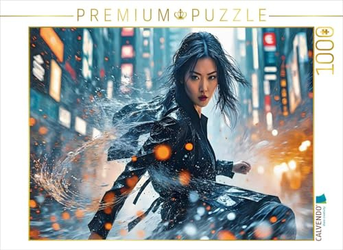 CALVENDO Puzzle Entschlossene Kämpferin in unwirklicher Umgebung | 1000 Teile Lege-Größe 64 x 48 cm Foto-Puzzle für glückliche Stunden