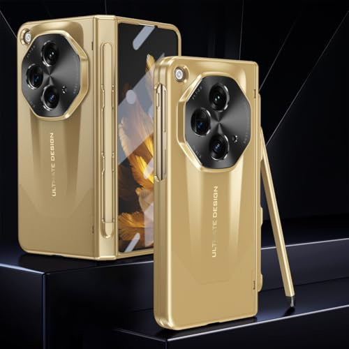 Couverture de boîtier de téléphone Compatible avec la coque Oppo Find N3 avec stylet intégré, protection d'écran, protection de charnière et fente Compatible with porte-stylo S, coque de protection ré