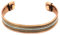 LivuX Magnetisches Kupferarmband Gold-Silber-Design - Größenverstellbar 16–18 cm, eleganter Armreif für Balance und Energie 1151