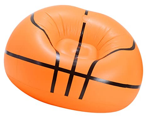 POPETPOP 1stück Tragbares Aufblasbares Sofa Für Erwachsene Kreatives Faltbares Lazy Couch Im Basketball-Stil Für Camping Strand Und Festivals Leicht Und Kompakt