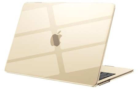 eleger Hülle kompatibel mit MacBook Air 13 Zoll M4 A3240 M3 A3113 M2 A2681 [Passend zur Farbe des Mac], erschienen 2025 2024 2022, Harte Case für Mac Air 13,6 Zoll, PolarStern klar