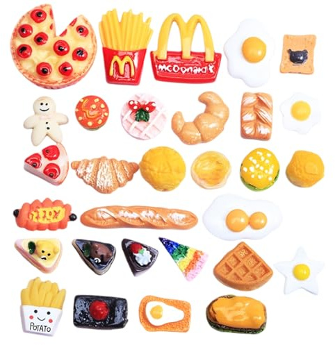 ZVBRSKM Wichtel Zubehör 30 Stück, Miniatur Wichtel Geschirr Set Mit Besteck Und Tassen, Spielzeug Für Kinder, Ideal Für Puppenhäuser Und Lernspiele