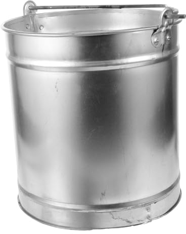 HEMOTON Secchio in Metallo Portatile per Acqua e Capacità Ampia con Manico Robusto Secchio Vintage per Campeggio Cucina e Casa Contenitore Multifunzionale per Stufa e Combustibile