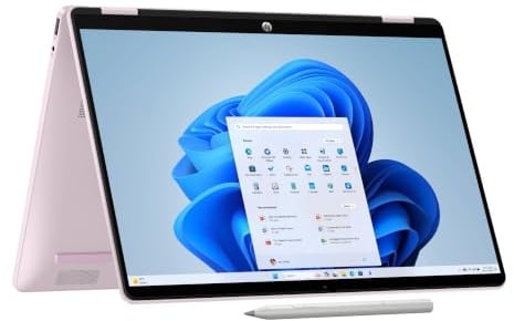 HP OmniBook 5 Flip 14-fp0003sl, Notebook, (Processore Intel Core 3 100U, 8GB RAM, 512GB SSD, Windows 11), Lavoro d'ufficio avanzato, Multitasking, Convertibile, Tastiera Italiana QWERTY, Rosa
