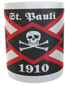 U24 Tasse Kaffeebecher Mug Cup Flagge St. Pauli 1910