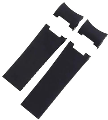 HTHRRFE Kompatibel mit Ulysse Nardin Silikon-Gummi-Uhrenarmband 263 Diver, gebogenes Ende, 22 mm, wasserdicht, Uhrenarmbänder