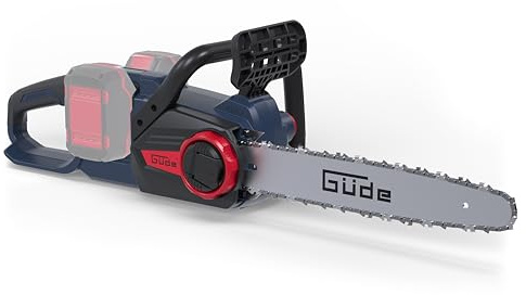 Güde KS 36.2-0 Akku Kettensäge - 36 Volt Li-Ion, Brushless Motor, 35 Zentimeter Schnittlänge, 14 m/s max. Kettengeschwindigkeit, Ketten-Schnellspannsystem, Kettenschmierung, ohne Akkus und Ladegerät