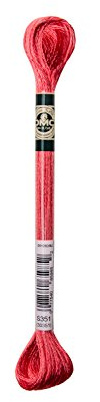 DMC 1008F-S351 Shiny Radiant Satin Floss, Coral, 8.7-Yard