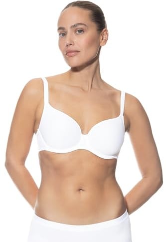 Mey Damen Spacer BH Atmungsaktiv Serie Joan | Cup mit innovativem 3D-Material, Mit Bügel, Zierträger, dreifacher Haken-Ösen-Verschluss, Elegantes Dessous-Material