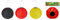 3er Set LED Papier-Lampion Deutschland 20 cm Lichertkette Lampions Gartendekoration