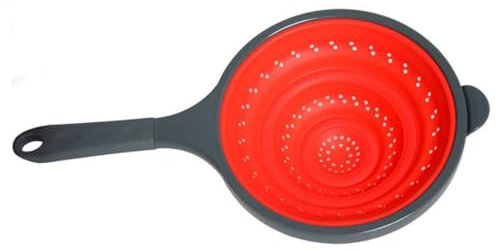 Home Line Coladores (23 cm) Acrílicos Plegables. - Rojo