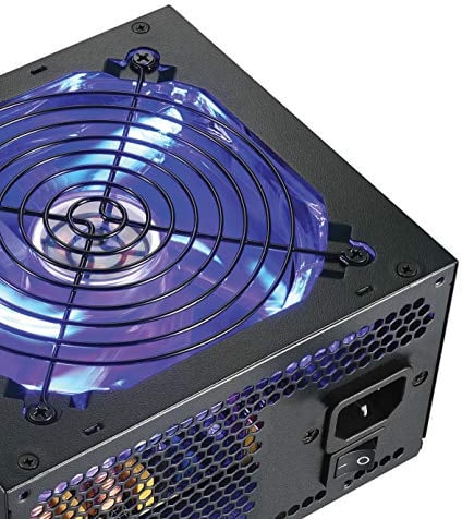 SHARK TECHNOLOGY ATX-1000-LED Silent 1000W 120mm Blue LED Fan Active PFC Dual PCI-E Gaming PC ATX Power Supply