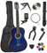 Pack Guitare Classique 1/2 (Enfant) + 9 Accessoires + Cour Vidéo et DVD (Bleu)