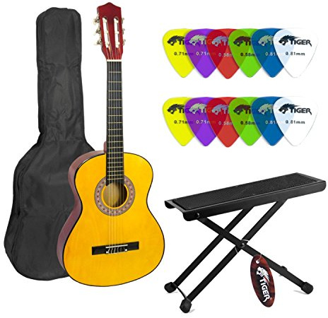 Mad About Classical Spanish Guitar for Students - 1/4 Size - Footstool & Plectrums