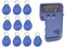 RFID-Karten-Kopierer, tragbarer Schreiber/Leser/Duplikator 125 KHz + blaues ID-Etikett 10 Stück