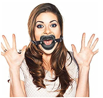 OnundOn Gag Bocca Estremo Silicone Gag Bdsm Gag Bdsm Gag Boccaglio Bocca Bocca Bene Gag Gag Donna Sesso Sm Mouth Gag (nero)