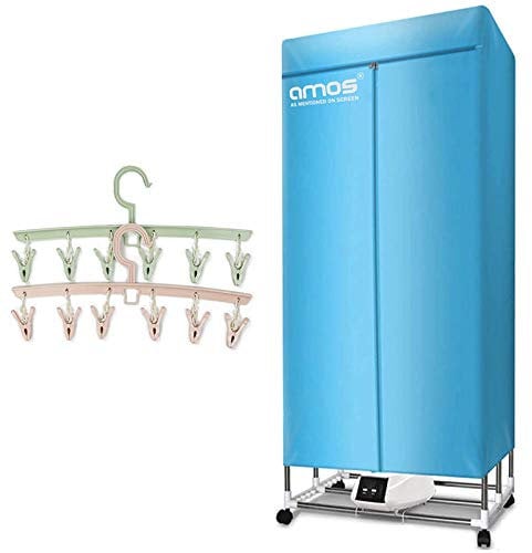 AMOS Eezy-Dry 15kg 25 Items Electric Clothes Dryer 1300W + 2 x 6-Peg Laundry Airer