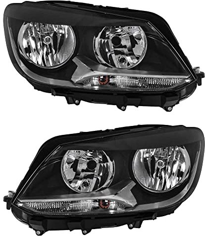 Halogen Scheinwerfer Set links & rechts Hauptscheinwerfer Frontscheinwerfer H15 für Model Touran 1T3 Caddy III Kombi 2KB 2KJ 2CB 2CJ 2KA 2KH 2CA 2CH