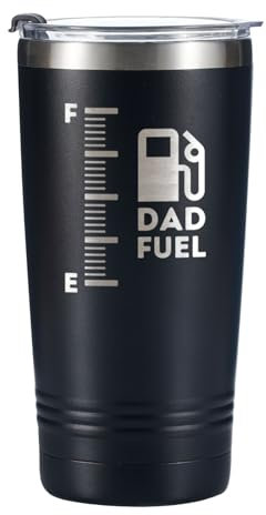 Onebttl Dad Gifts Travel Coffee Mug Tumbler 590ml/20oz, Father Birthday Gifts from Daughter/Son for Daddy on Father's Day, Stainless Steel Insulated - Dad Fuel
