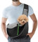 Pawaboo Hundetragetasche, Hundetasche, Verstellbare Tragetasche Hund, Haustier Umhängetasche Transporttasche für Haustiere, Hunde Tragetaschen Tragetücher für Spaziergang Outdoor Reisen - M, Schwarz