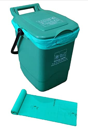 Pack Of 10 30L Outdoor Compostable Food Waste Caddy Bags 100% Biodegradable Food Caddy Bin Liners