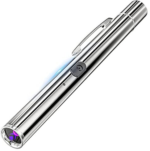 LáMpara de PortáTil, Luz Negra Ultravioleta para el Cuidado de Perros/Gatos, Detector de TiñA de, Detector de Orina para Mascotas, Recargable