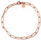 GD GOOD.designs Pulsera de eslabones para señoras en Oro o Plata - Impermeable - Pulsera de eslabones finos de acero inoxidable I Tamaño de cadena de eslabones ajustable