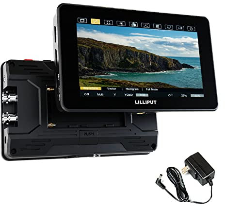 LILLIPUT HT5S 5.5 Inch Camera Monitor 2000nits Ultra-Bright Touch Control Screen with HDMI 2.0 3G-SDI Input Output LANC 3D-LUT Waveform