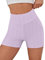 JOPHY & CO. Donna Leggings sopra Il Ginocchio Corti Elasticizzati Pantaloncini sotto Vestiti (cod. 9821) (Lilla Jacquard, L)