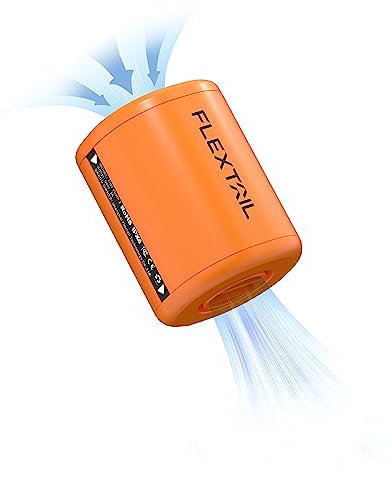 FLEXTAILGEAR Tiny Pump 2, elektrische Luftpumpe mit 1300 mAh Akku, tragbare kompakte Minipumpe, über USB wiederaufladbar zum Aufblasen/Entleeren, Luftmatratzen, Schwimmringe, Vakuumbeutel