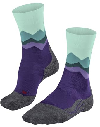 FALKE Damen TK2 Crest Wandersocken mittelstarke Polsterung antiblasen | Hoher Komfort im Mittelgebirge