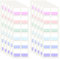 Haftstreifen Transparent 360 Stk Seitenmarker Index Book Tabs Haftmarker Haftnotizen Klebezettel Pastell Page Marker Sticky Notes