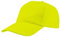 Mr. Gadgets Cappello Unisex con Visiera - Regolabile 100% Cotone - Padel Baseball Tennis Sport e Tempo Libero (Giallo Fluo)