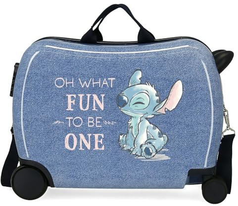 Disney Stich Dance it Out Kinderkoffer Blau 50 x 38 x 20 cm starr ABS Seitenkombinationsverschluss 34L 1,8 kg 2 Räder Gepäck Hand, blau, Talla única, kinderkoffer