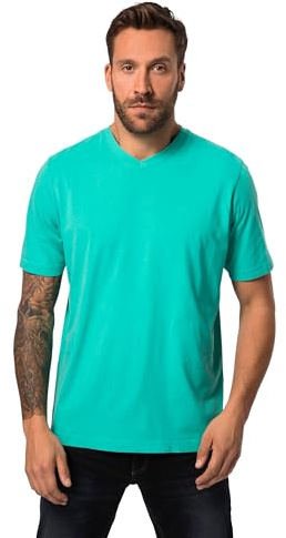 JP 1880 Herren große Größen Übergrößen Menswear L-8XL T-Shirt, Basic, V-Ausschnitt helles karibikgrün 8XL 702415452-8XL