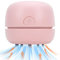 YUNYILAN Mini aspirateur de bureau portable rechargeable par USB, pour nettoyer les miettes, la poussière, les miettes, le clavier d'ordinateur et la voiture (rose)